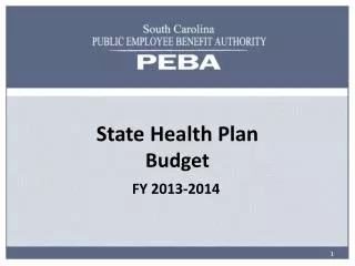 State Health Plan Budget