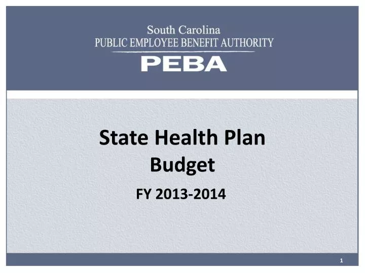 state health plan budget