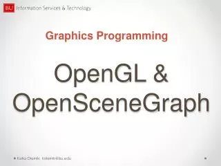 OpenGL &amp; OpenSceneGraph