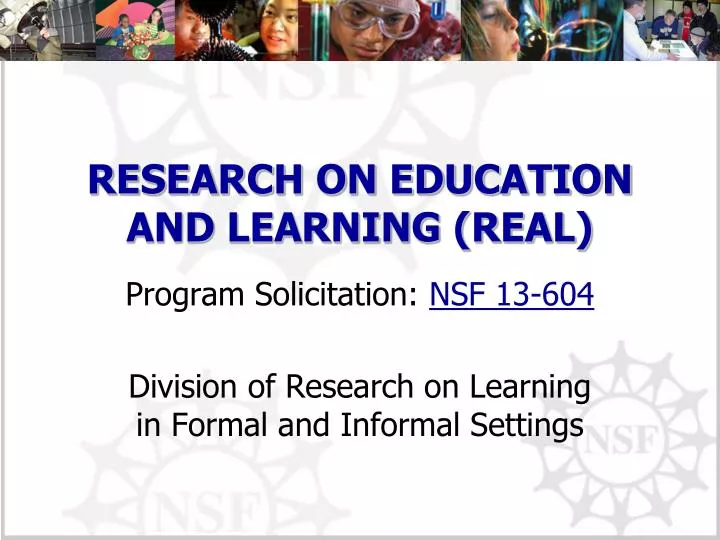 research on education and learning real
