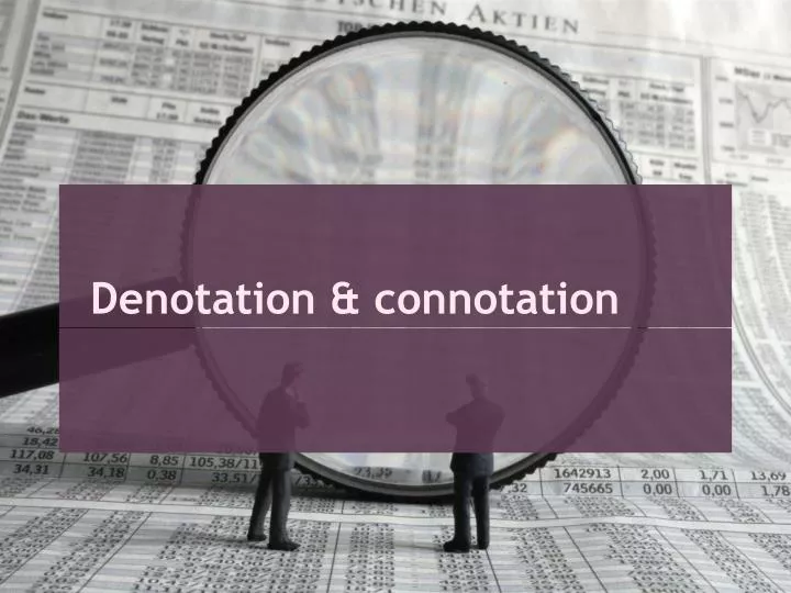 denotation connotation
