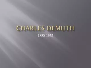 Charles demuth