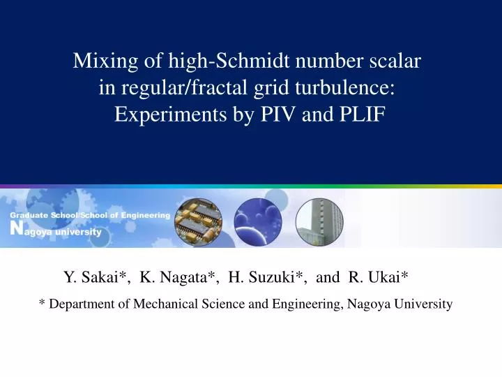 mixing of high schmidt number scalar in regular fractal grid turbulence experiments by piv and plif