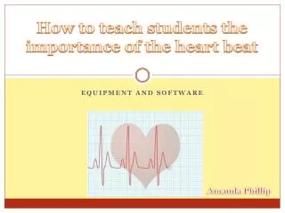 equipment and software