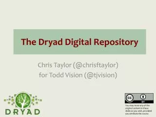 The Dryad Digital Repository