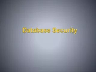 database security