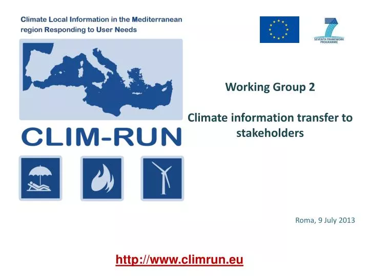 working group 2 climate information transfer to stakeholders
