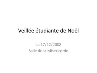 veill e tudiante de no l
