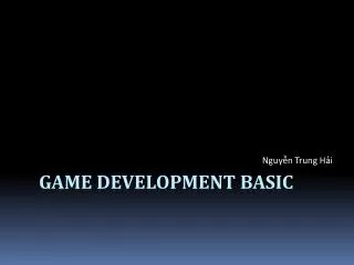 Game Development basic