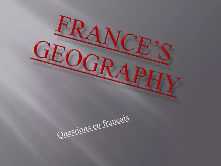 france s geography