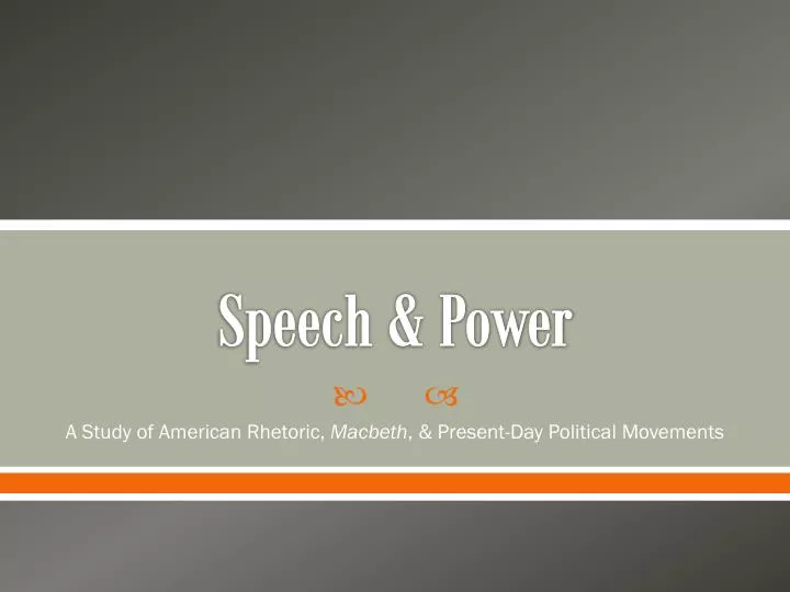 speech power