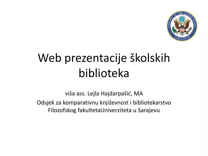 web prezentacije kolskih biblioteka