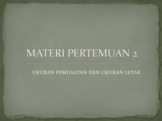 materi pertemuan 2