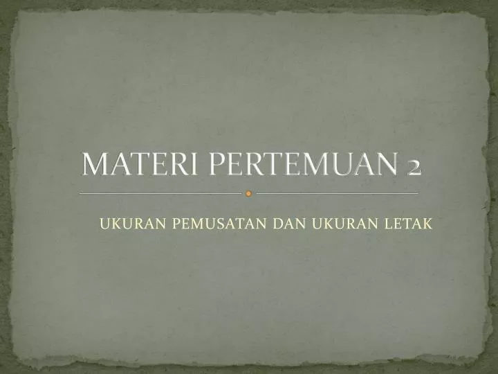 materi pertemuan 2