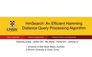 HmSearch : An Efficient Hamming Distance Query Processing Algorithm