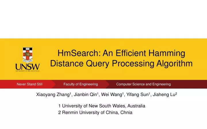 hmsearch an efficient hamming distance query processing algorithm