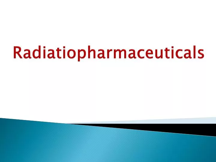 radiatiopharmaceuticals