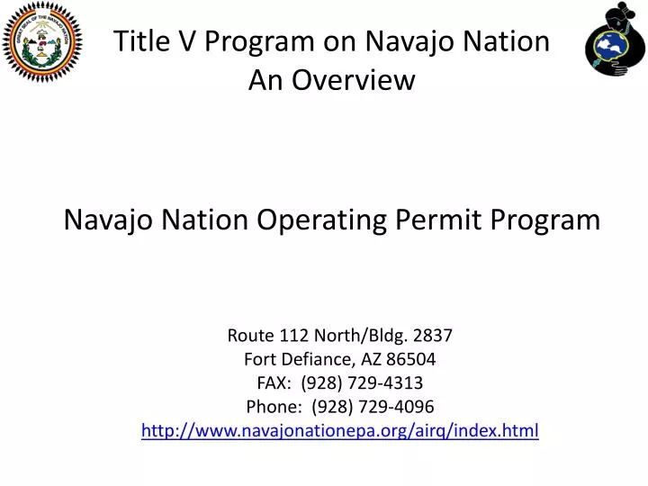 title v program on navajo nation an overview