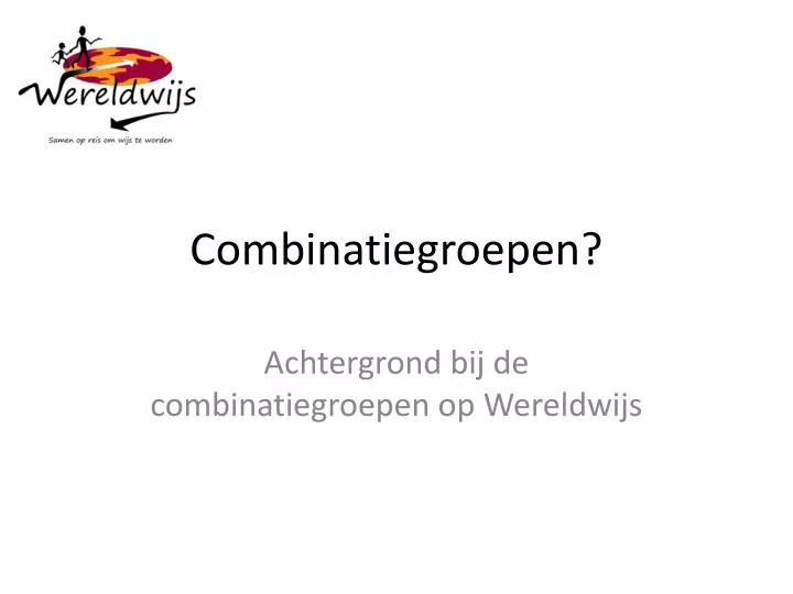 combinatiegroepen