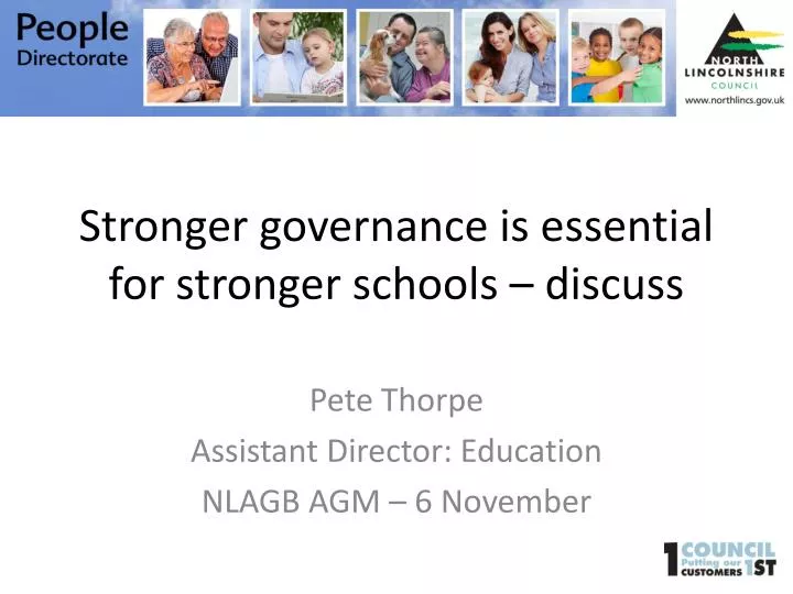 stronger governance is essential for stronger schools discuss