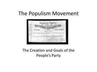 the populism movement