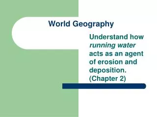 World Geography