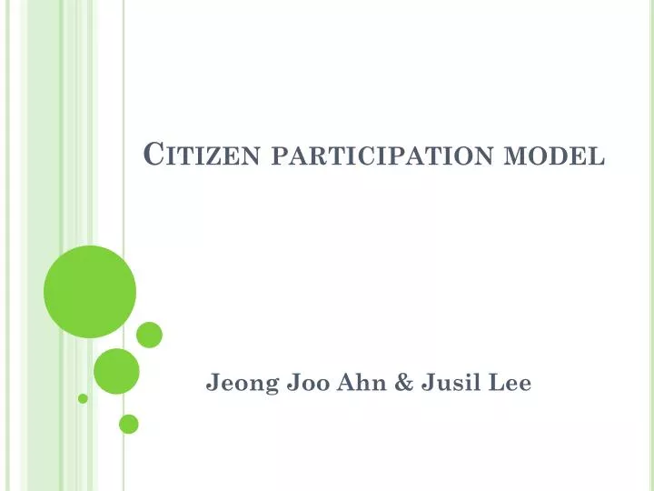 citizen participation model