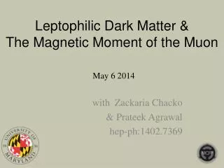 Leptophilic Dark Matter &amp; The Magnetic Moment of the Muon