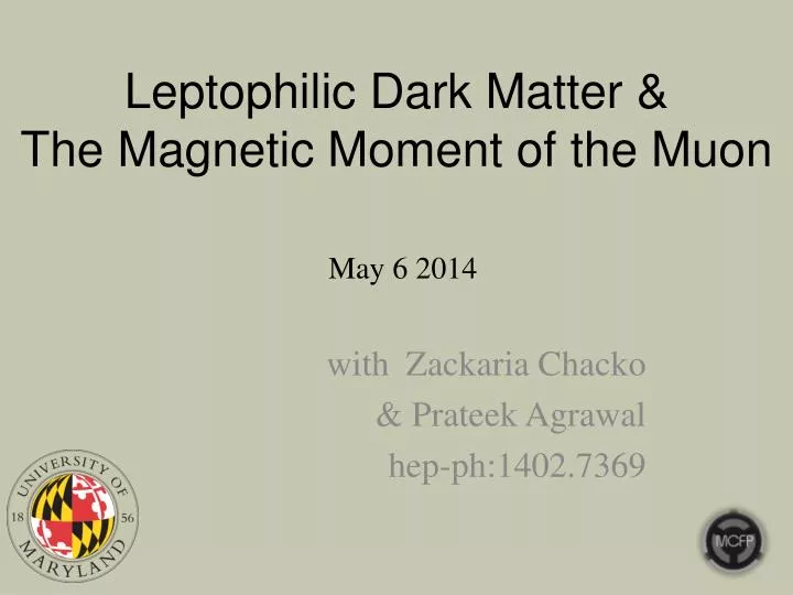 leptophilic dark matter the magnetic moment of the muon