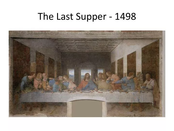 the last supper 1498