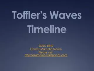 toffler s waves timeline