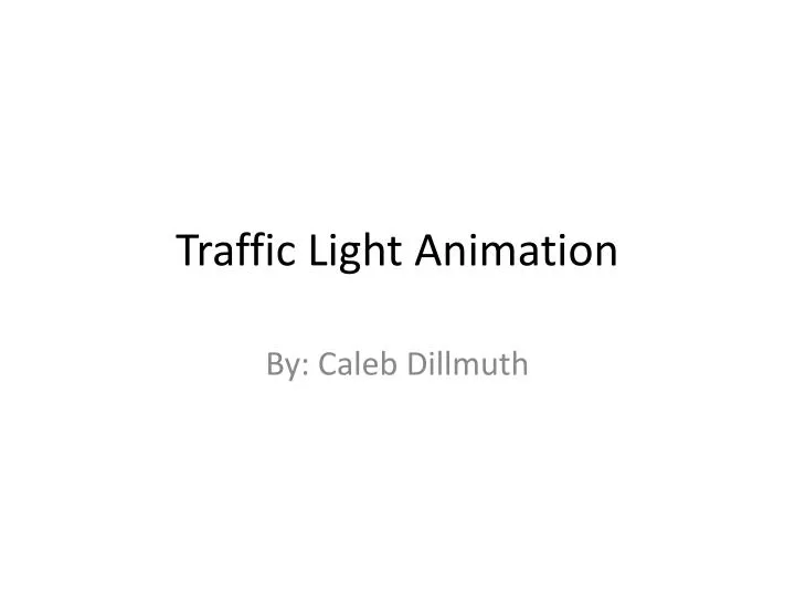 traffic light animation
