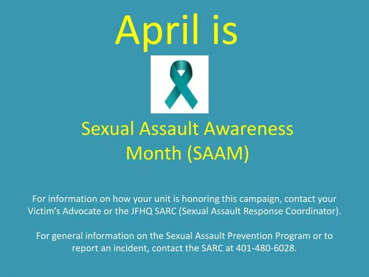 sexual assault awareness month saam