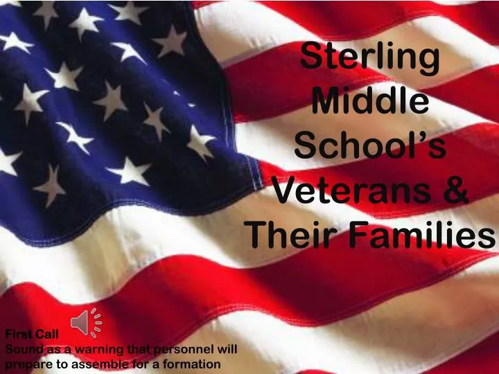sterling middle school s veterans their families