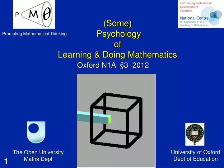 some psychology of learning doing mathematics