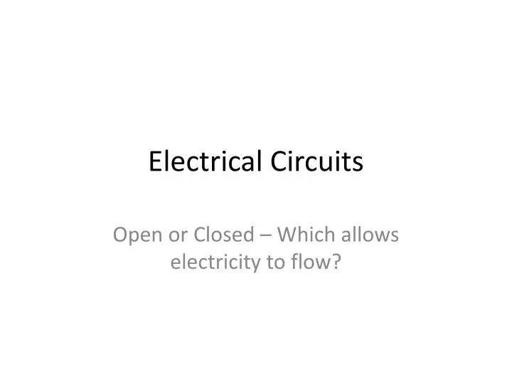 electrical circuits