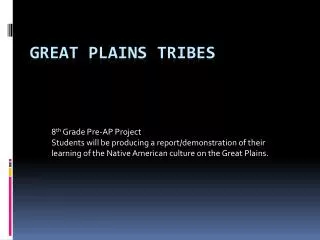 great plains tribes