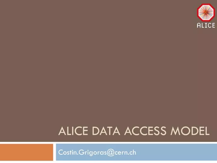 alice data access model