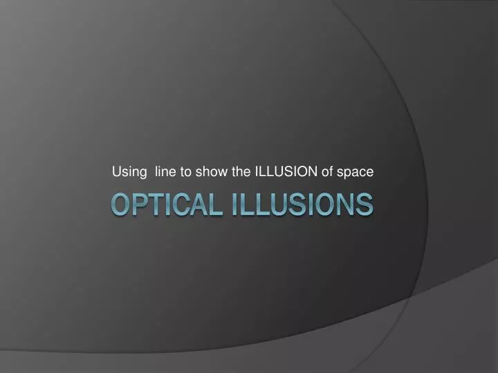 using line to show the illusion of space