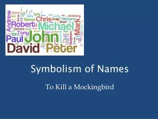 Symbolism of Names