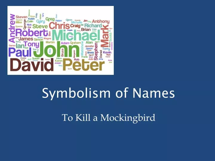 symbolism of names