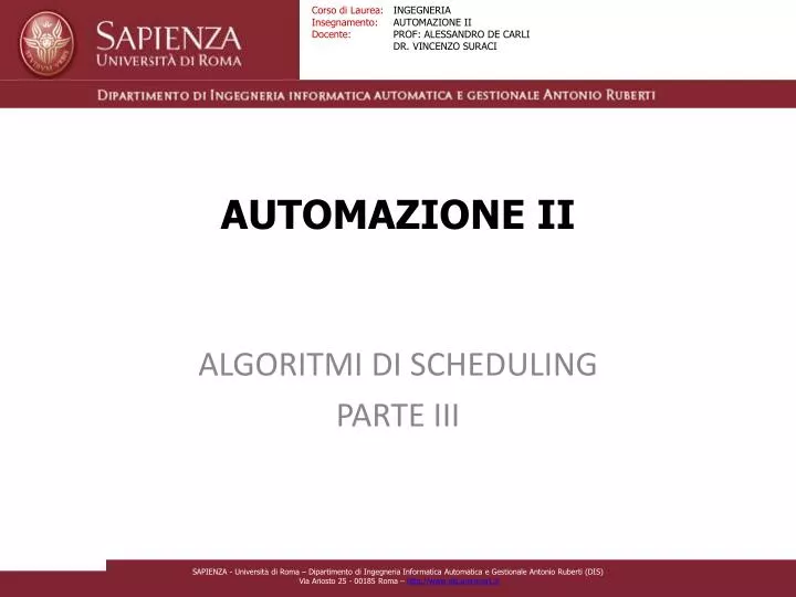 automazione ii