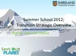Summer School 2012; Transition Strategic Overview - slide 1