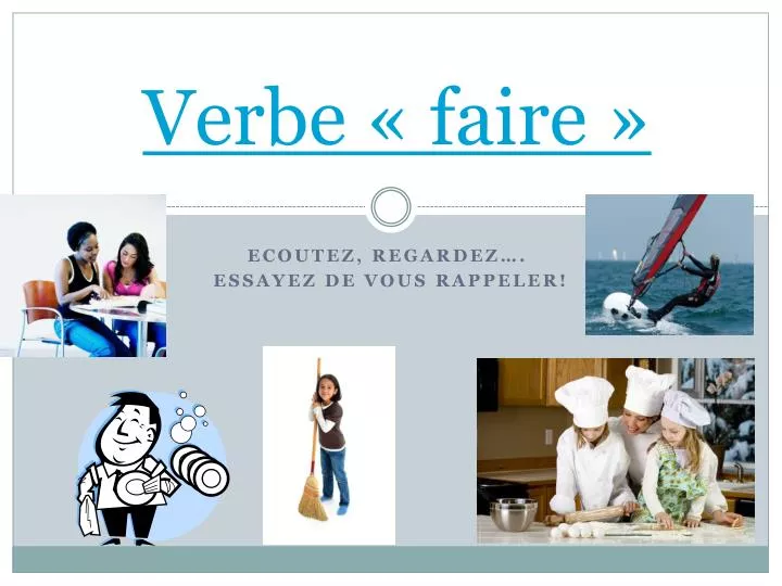 verbe faire