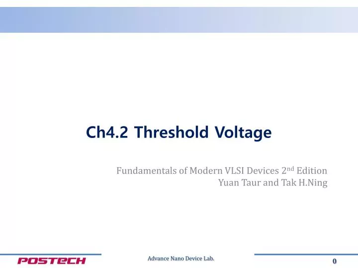 ch4 2 threshold voltage