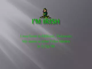 i m irish