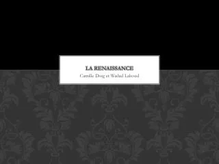 la renaissance