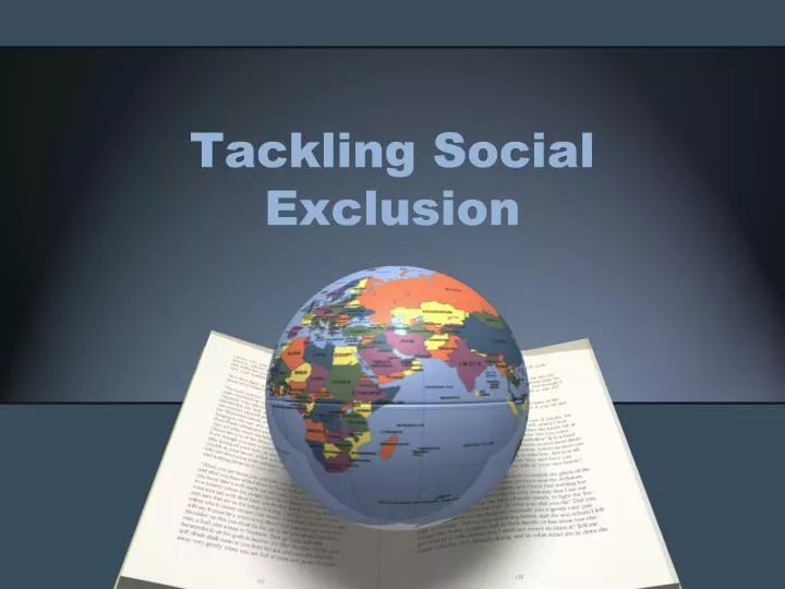 tackling social exclusion
