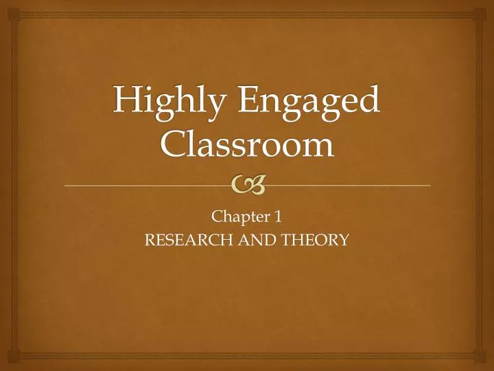 highly engaged classroom