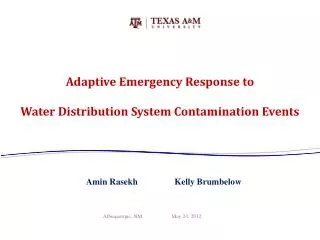 Adaptive Emergency Response to Water Distribution System Contamination Events